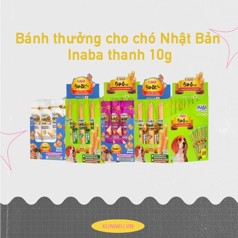 Bánh thưởng cho chó Nhật Bản Inaba thanh 10g