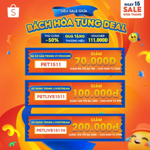 BÁCH HOÁ TUNG DEAL - VOUCHER BAO LA