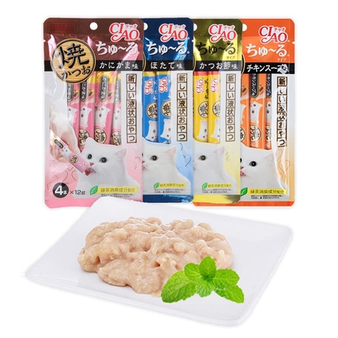 Súp thưởng cho mèo Ciao 4 Thanh 12g*4