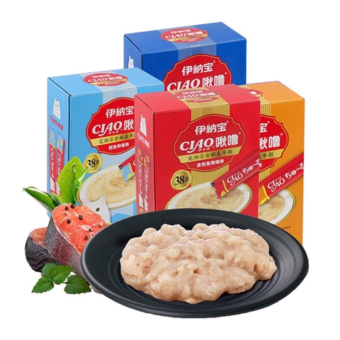 Súp thưởng cho mèo Inaba Ciao Churu hộp 38 thanh (14g*38)