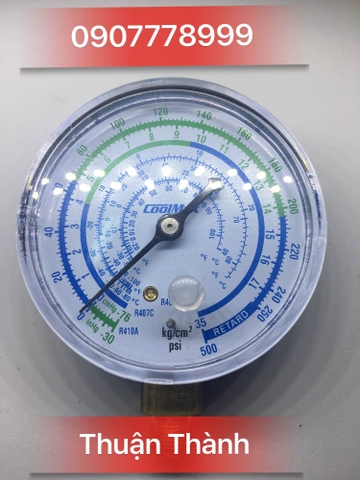 CM-500-R410 Đồng hồ  đo áp suất gas không tay ( Bên Thấp áp)