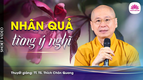 NHÂN QUẢ TỪNG Ý NGHĨ (Trích bài