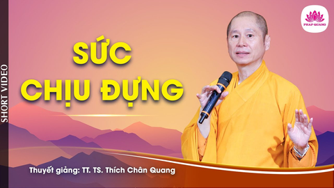SỨC CHỊU ĐỰNG- TS. Luật Học TT. Thích Chân Quang