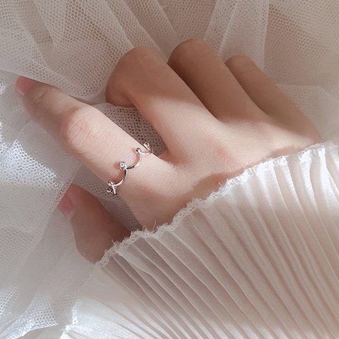 NHẪN VƯƠNG MIỆN BẠC NHỎ B46