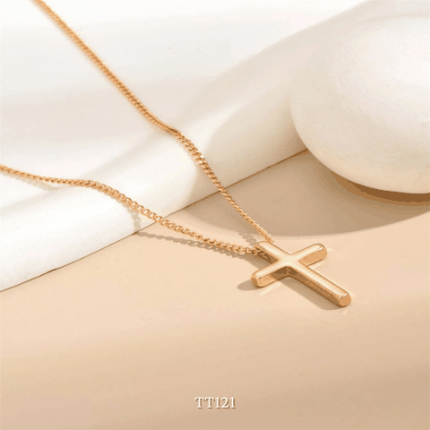Dây chuyền Thép Titan không gỉ hình thánh giá TT121