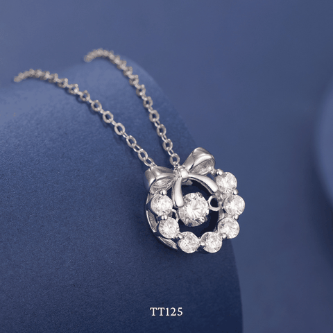 Dây chuyền đính đá hình nơ TT125