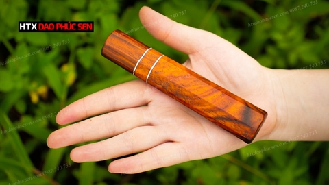 Cán dao Nhật bát giác gỗ trắc - CN06