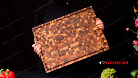 thớt, thớt gỗ, thớt teak, thớt gỗ teak, thớt gỗ teak HTX DAO PHÚC SEN, thớt nghiến