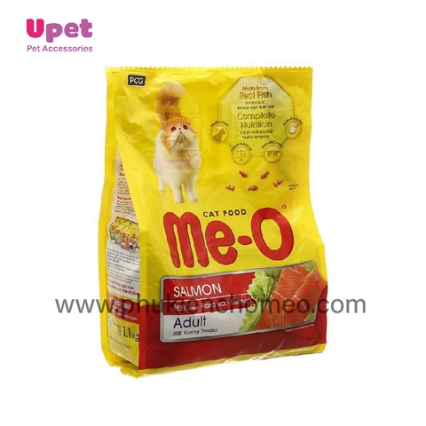 Thức ăn hạt cho mèo Me-o Salmon Flavour vị cá hồi Adult 1.1kg