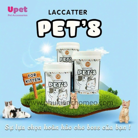 Sữa Bột Chuẩn WHO-GMP Cho Mèo PET8 LACCATTER