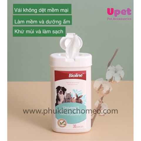 Bioline khăn lau mắt 30 miếng / hộp