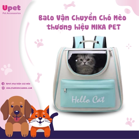 Balo Vận Chuyển Chó Mèo - Balo Vận Chuyển Chó Mèo Size Lớn thương hiệu MIKA PET