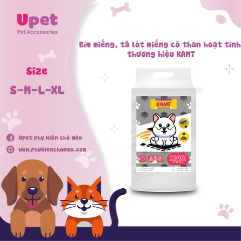 Bỉm miếng, tã lót miếng có than hoạt tính tăng khả năng khử mùi cho chó mèo thương hiệu KAMT