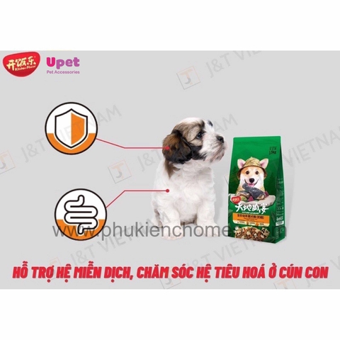 Thức ăn hạt cho chó con KitchenFlavor 1.5kg - Vị gà ác và rau củ