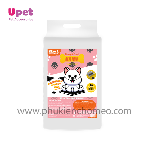 Bỉm miếng, tã lót miếng có than hoạt tính tăng khả năng khử mùi cho chó mèo thương hiệu KAMT