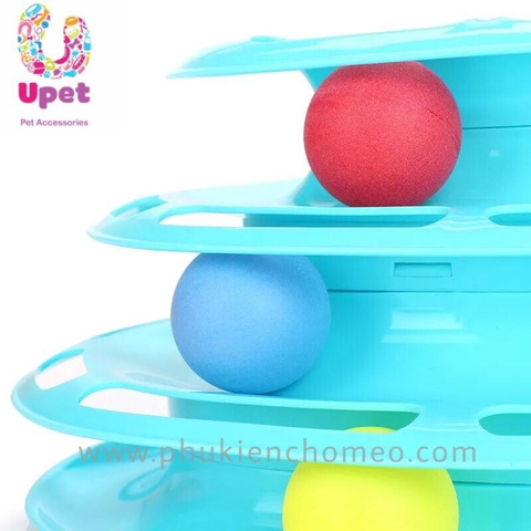 Đồ chơi cho mèo 3 tầng hình tam giác WE220061