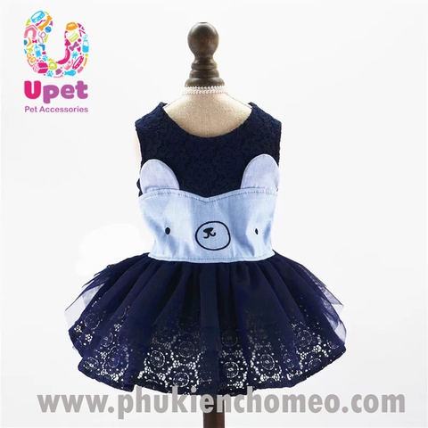 Đầm gấu ren - Hồng, Xanh Đen 2020