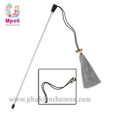 Cần câu kim tuyến kèm da cho mèo vui chơi, xả tress