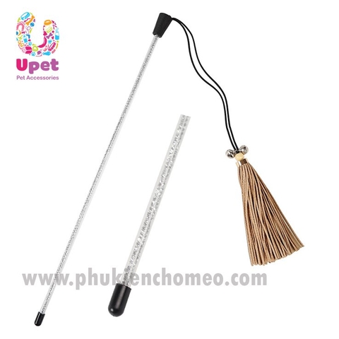 Cần câu kim tuyến kèm da cho mèo vui chơi, xả tress