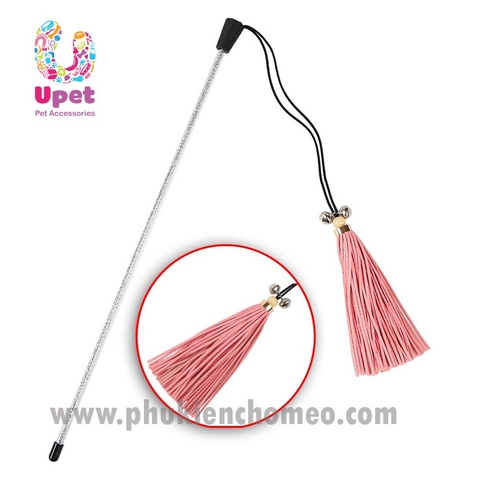 Cần câu kim tuyến kèm da cho mèo vui chơi, xả tress