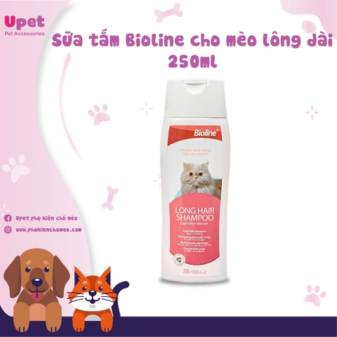 Sữa tắm Bioline cho mèo lông dài 250ml