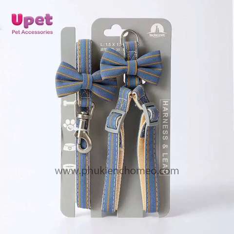 Dây Đai Ngực Kẻ Sọc Thắt Nơ 1.5cm – Yếm Dắt Thời Trang Cho Boss Cá Tính!