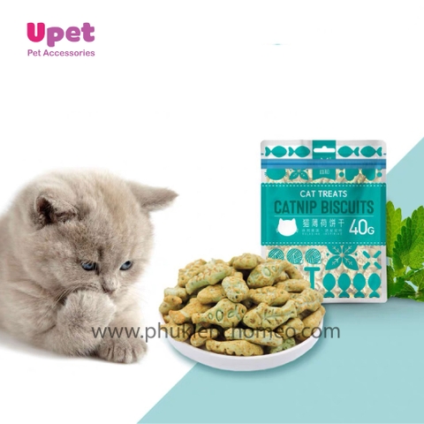 Bánh Thưởng Cho Mèo Catnip Biscuit 40g