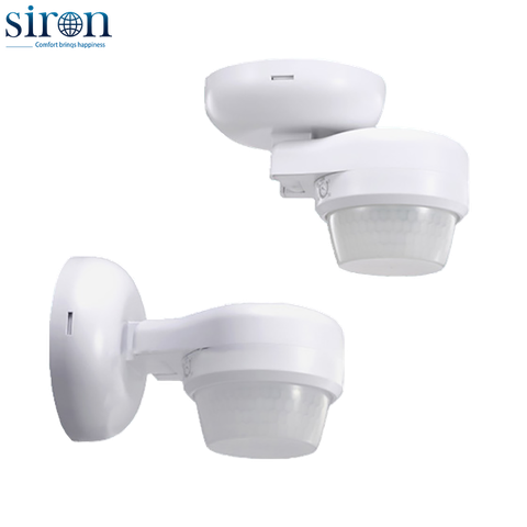 Công tắc cảm ứng hồng ngoại lắp nổi tường gập IP65 Siron Sr-SS3319 Công tắc cảm ứng hồng ngoại lắp nổi tường gập IP65 Siron Sr-SS3319