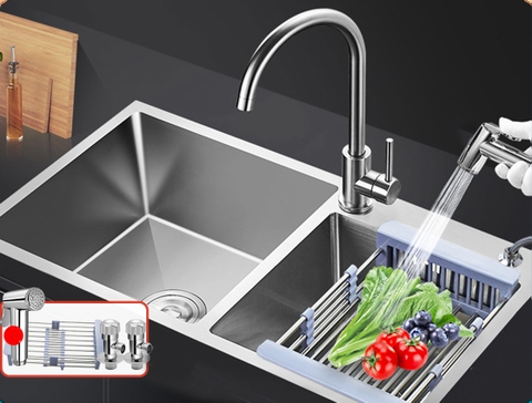 2 mẫu chậu rửa bát inox đang được mua nhiều nhất