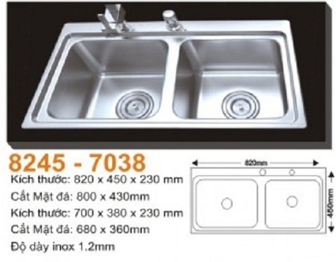 Chậu rửa bát AMTS 7038 và AMTS 8245 cặp song sinh gây ấn tượng  mạnh