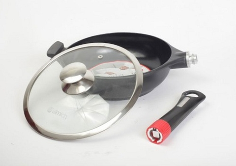 Chảo sứ Elmich sâu lòng vung kính 28cm “khuynh đảo” thị trường chảo bếp từ