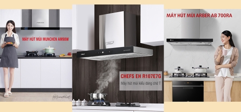 Điểm danh những mẫu máy hút mùi chữ