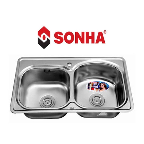 Chậu rửa bát Sơn Hà SH 2H 800