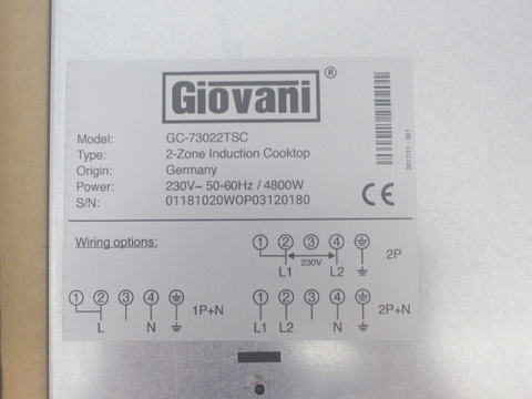 Bếp từ Giovani GC 73022TSC