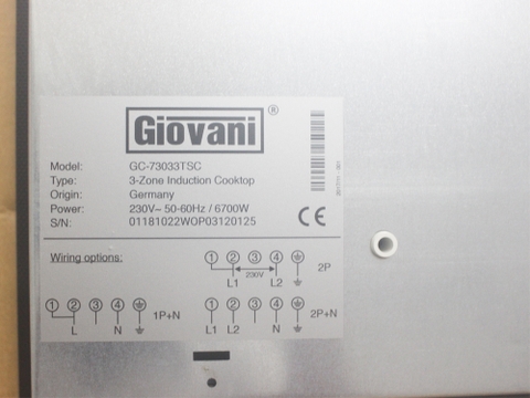 Bếp từ Giovani GC 73033TSC