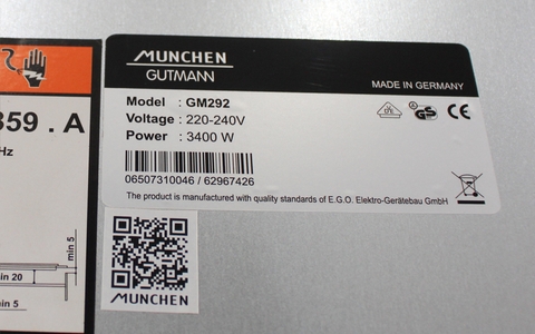 Bếp từ Munchen GM292 nhập khẩu Đức