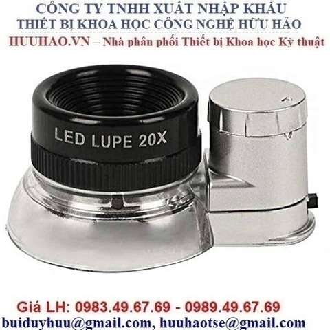 KÍNH LÚP BỎ TÚI 6 LED LUPE 20X