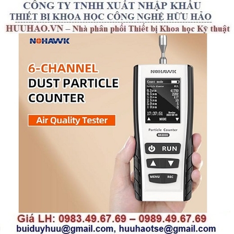 MÁY ĐẾM HẠT BỤI KHÔNG KHÍ LASER 6 KÊNH NK800