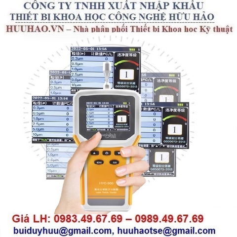 MÁY ĐẾM HẠT BỤI 6 KÊNH HYC900 CÓ IN KẾT QUẢ