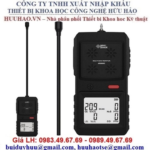 MÁY ĐO ĐA KHÍ O2, CO, H2S, LEL AR8900C