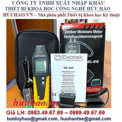 MÁY ĐO ĐỘ ẨM MÙN CƯA, DĂM GỖ EXOTEK MC-410