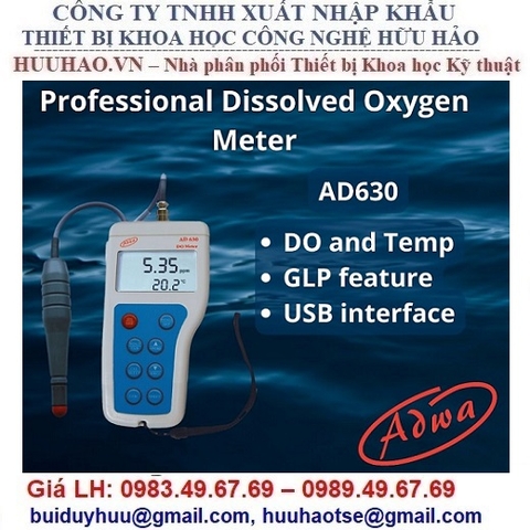 MÁY ĐO OXY HÒA TAN (DO) AD630 ADWA