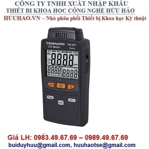MÁY ĐO KHÍ CO CẦM TAY TM-801 TENMARS