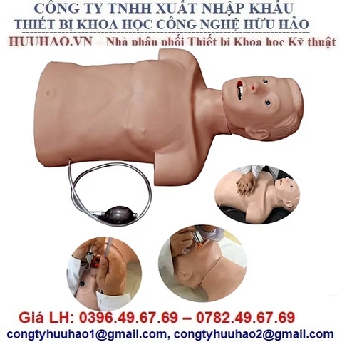 MÔ HÌNH THỰC HÀNH CPR VÀ ĐẶT NỘI KHÍ QUẢN GD/J158