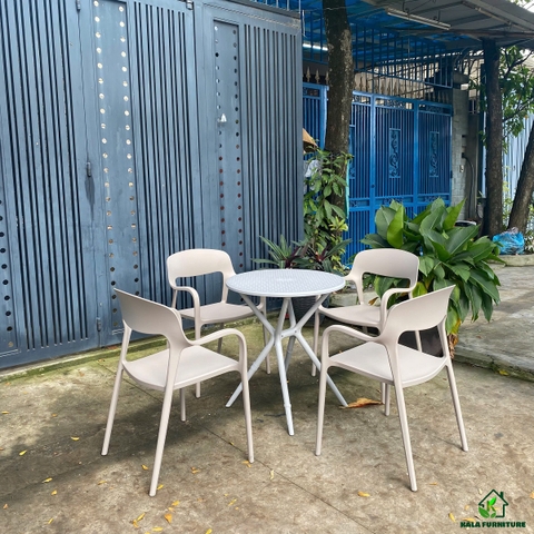 Bộ bàn ghế nhựa đúc PP01