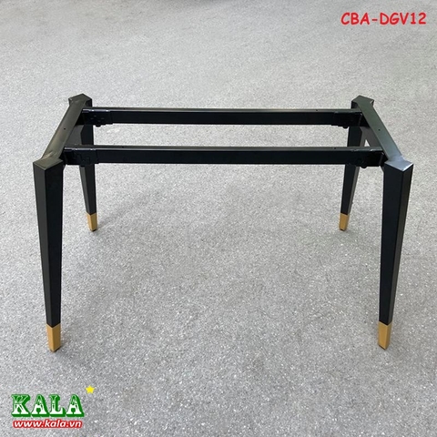 Chân bàn ăn đa giác vàng 800x1200mm CBA-DGV12