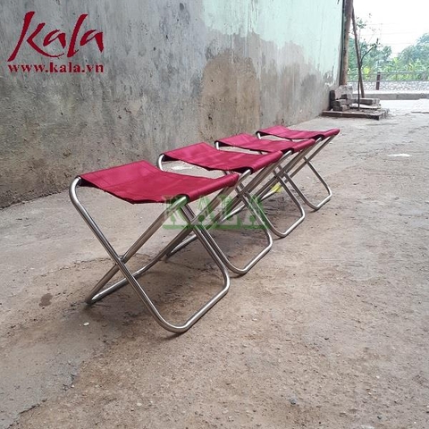 Ghế dù xếp inox mini không tựa Ghế dù xếp inox mini không tựa