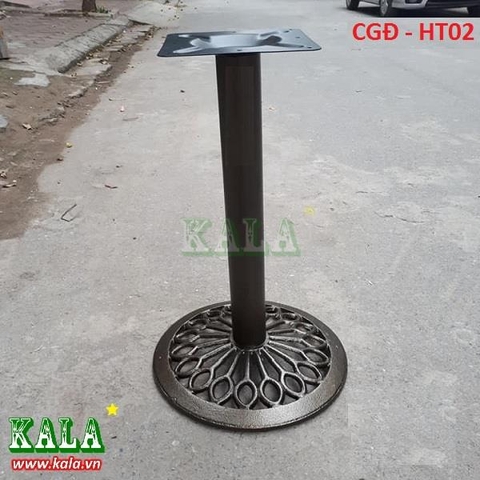 Chân Gang Hoa Tròn Màu Đồng CGĐ-HT02