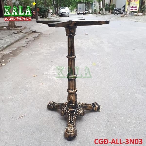 Chân bàn gang đúc 3 nhánh CGĐ-ALL-3N03 ( Màu đồng tân cổ)