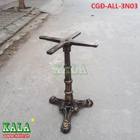 Chân bàn gang đúc 3 nhánh CGĐ-ALL-3N03 ( Màu đồng tân cổ) Chân bàn gang đúc 3 nhánh CGĐ-ALL-3N03 ( Màu đồng tân cổ)